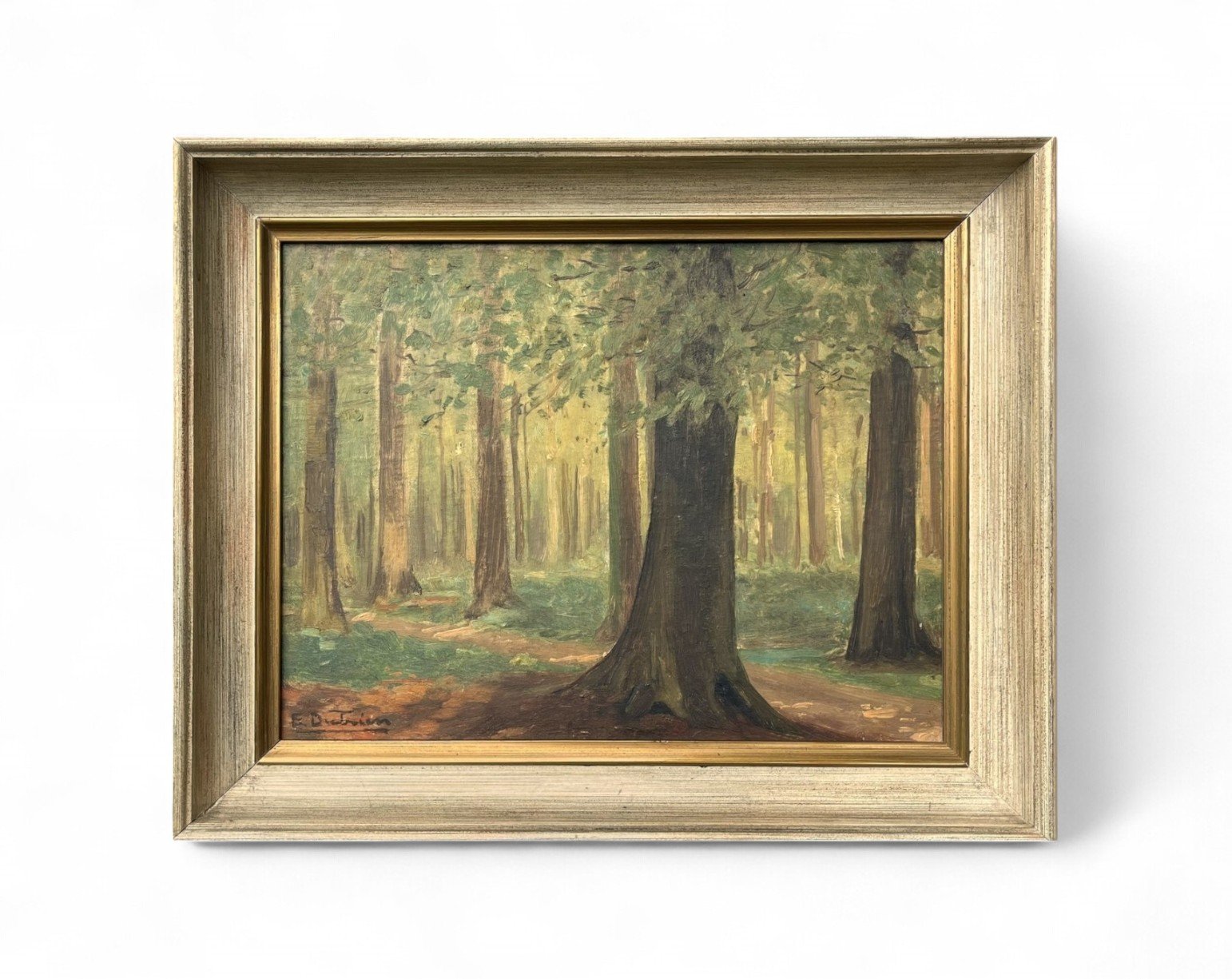 Brussels Forest, circa 1950s Oil on Canvas - Edmond Dutrieu (1882-1962)